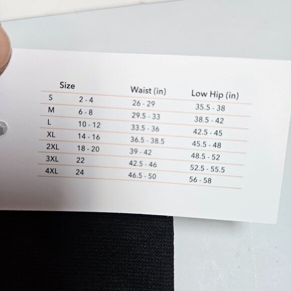 Truekind All Day Everyday High Waisted Shaper Boy Shorts Women Size 2XL NWT BLK - Picture 3 of 10